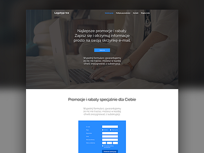 Minisite #02 clean e mail e mail marketing mail minisite one page site onepage website