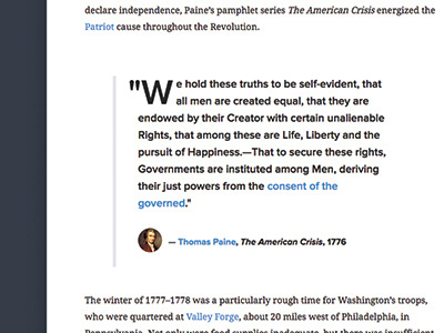 Fun With Block quotes! block quote blockquote drop cap education history type typography