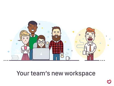 Ora.pm — illustration character characters chat illustration landing managment project task time tracking web workspace