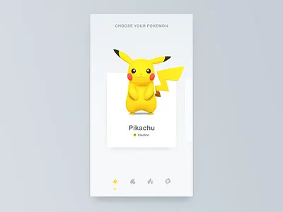 Pokemon - I Choose You card choose electric mouse pikachu pokemon select ui