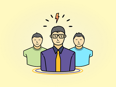 Power User admin good happy illustration khuzema minimal power sad superuser upset user users
