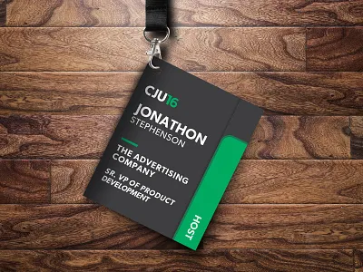 CJ University Event Badge & Booklet affiliate badge cj university clever design event innovative magnet