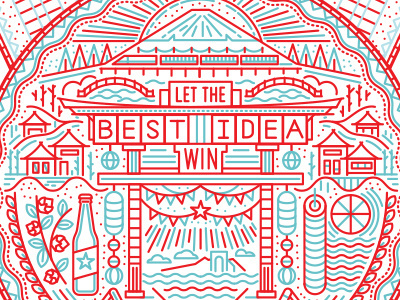 Best Idea banner barley beer bottle houses japan medal mount fuji silk train