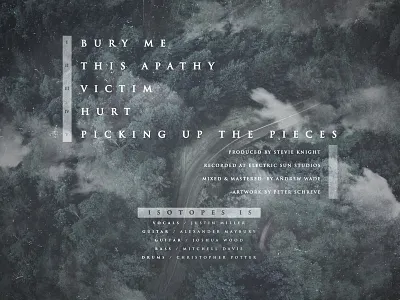 L//ST 2 album artwork layout panel track listing tracks type typography