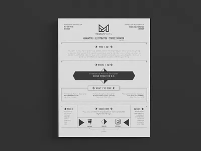 Resume Up Do animate animation brand branding cv design motion new resume