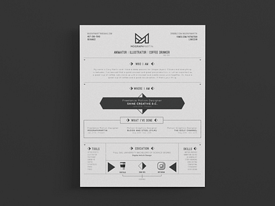 Resume Up Do animate animation brand branding cv design motion new resume