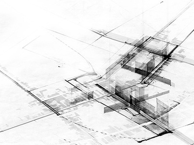 Aerial Reconstructions. architecture art direction graphics gsd illustration perspective section surface