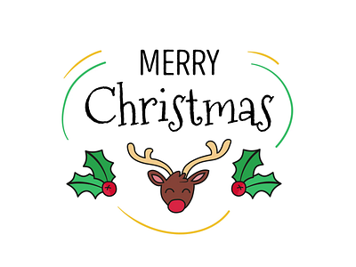 Christmas Titles abstract animation flat holiday icon illustration logo opener shape thirds