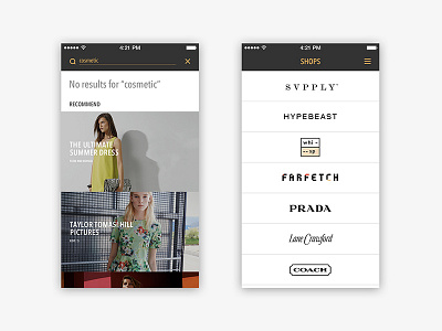 Go Fashion black brand ecommerce fashion go guide interaction product view shop ui ux
