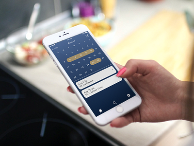 DailyUI - #080 - Date Picker 080 calendar dailyui date picker home search settings write