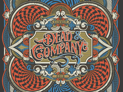 Dead & Co - Timemachine apparel band merch merch poster print screen print texture type typography