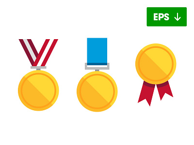 Free Vector Medal Set ai eps free illustrator medal vector