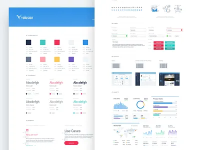 Volusion Style Guide brand book style guide ui volusion