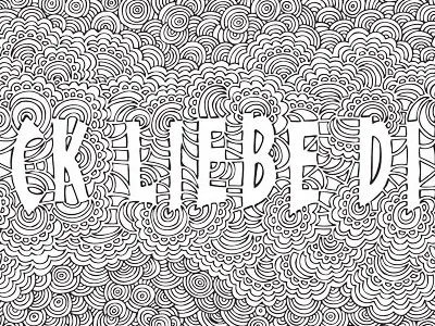 Ick Liebe Dir Drawing Meditation abstract berlin drawing german illustration liebe pattern typography