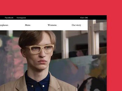 Framed by Karl commerce design eyewear shop store ui user experience user interface ux web design website