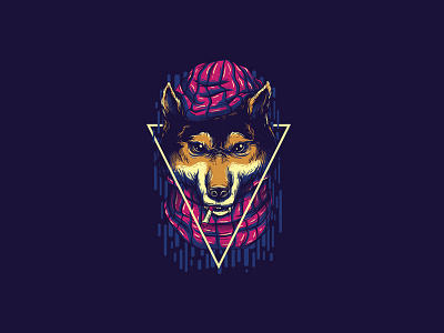 Wolves animal apparel cloth creative custom design illustration tshirt design vector wolf
