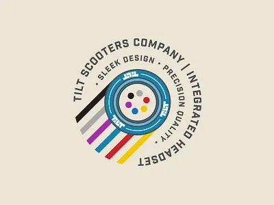 Headset Graphic alignment circle illustration nasa typography