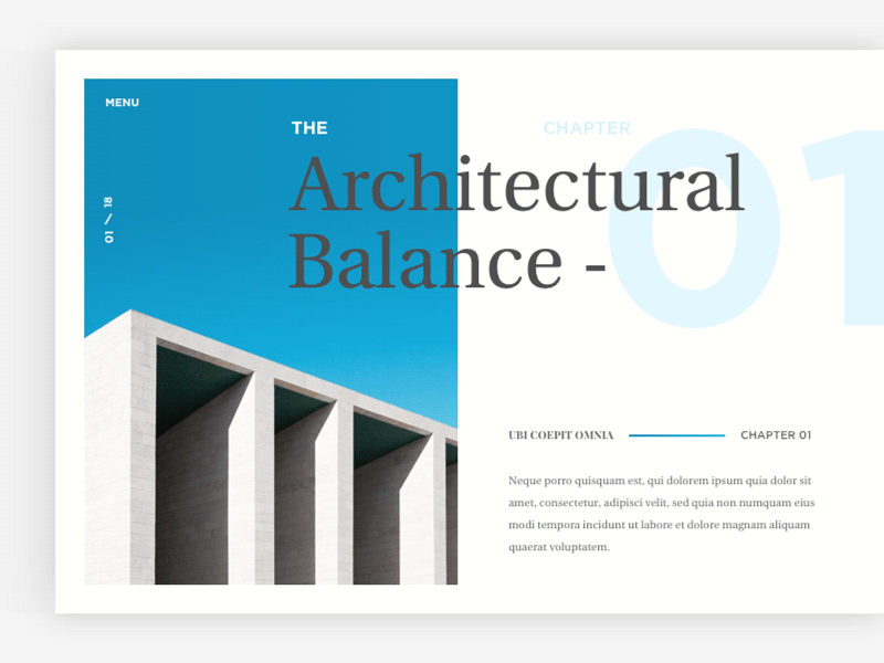 Architectural Balance animation desktop geometry gif interaction medium minimal principle ui ux white