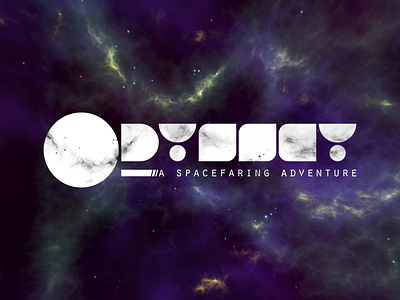 Odyssey – A Spacefaring Adventure (Logo) game gaming logo simplistic space typography