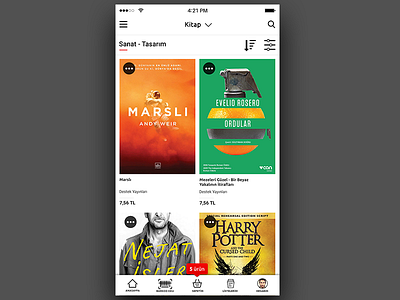 Category Page Mobile App app book category design ecommerce ios mobile shop ui ux