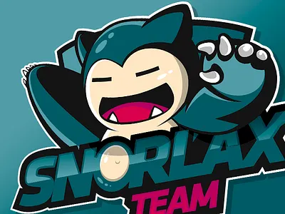 Snorlax didier illustration laureaux mascot snorlax