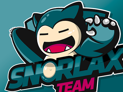Snorlax didier illustration laureaux mascot snorlax