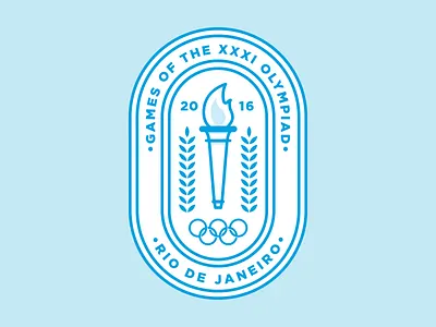 Favor Olympic Badge badge crest delivery favor laurel olympics rings torch