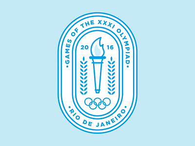 Favor Olympic Badge badge crest delivery favor laurel olympics rings torch
