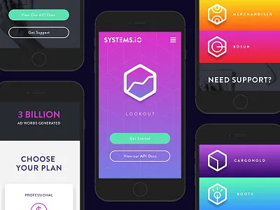 Responsive Mobile Layout colour design interface io mobile product responsive systems web