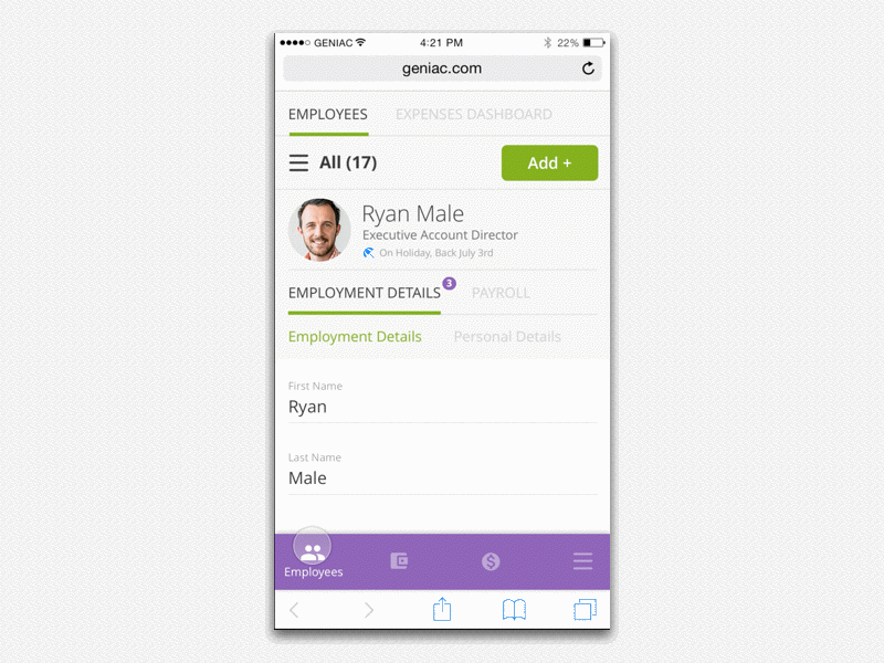 Bottom Navigation with Subnav bar bottom material menu navigation principle sub subnav subnavigation