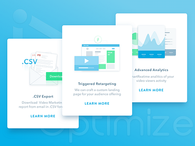 Online Marketing Automation App Feature Representation Design app business interface marketing modern product startup ui ux video hosting web web design