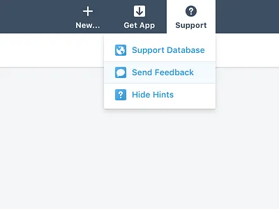 Zello for Work Console Dropdowns admin console control dropdown for menu panel web work zello zelloforwork