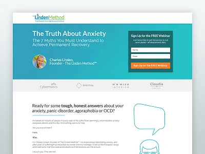 Lead Generation Landing Page clean generation gradient landing lead marketing page