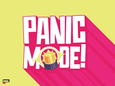 Panic Mode Logo cartoon network game icon logo teen titans