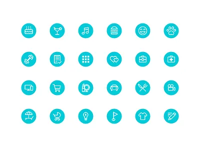 SmitNote Icons app categories icons iconset ios mobile organizer