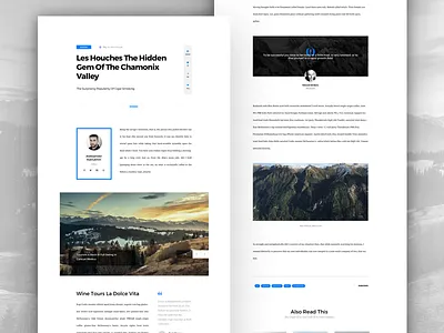 Article UI Set - Page Example article blog free freebie html macaw psd sketch typography ui ui set web