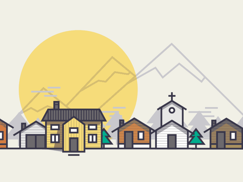 Building Line Icons colors icons illustration outline