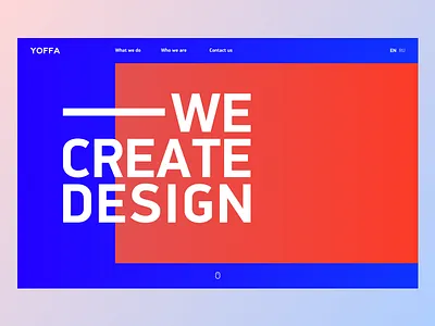 Yoffa Design website concept 1 design landing modern site sketch studio ui ux web white