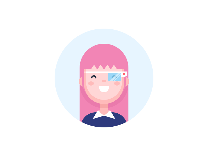 Happy Engineers avatar character colorful flat illustration kawaii minimal vector