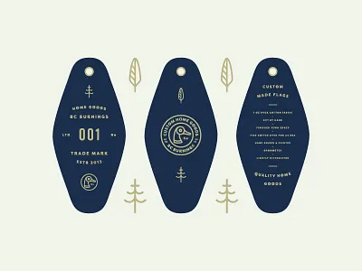 Bc Burnings Key Fob Hang Tag duck feather hang tag key fob outdoors tree typography