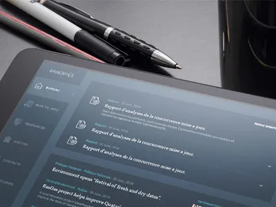 Panoptès iPad Application b2b corporate ipad application logo uiux