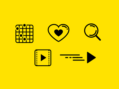 Guitar Icons autoscroll chords favorite guitar heart icon like search video