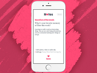 Love Notes UI app idea love notes memories ui