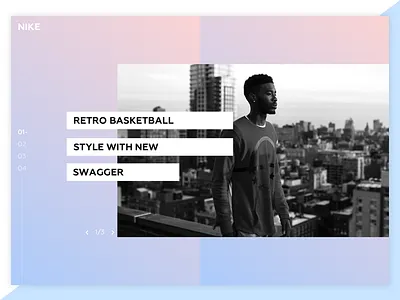 Nike collection blue challenge daily design great landing modern nike photo pink ui work