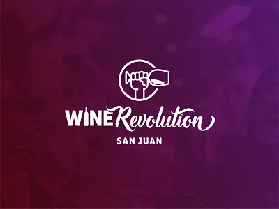 Wine Revolution _ Final branding event branding event logo image overlay logo logo design wine event