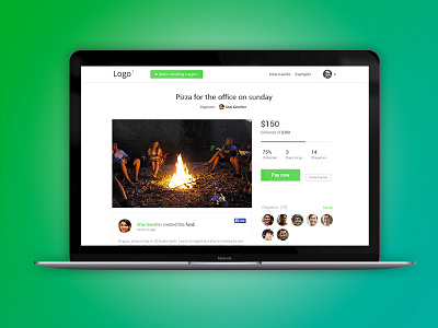 crowdfunding UI/X crowdfunding money payment