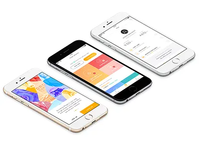 Wrapp - Work in progress app colors dashboard onboarding signup wrapp