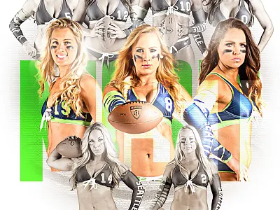 Legends Football League - Seattle Mist Schedule Poster football poster sports design