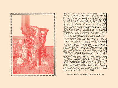 they'll send in matt, captain trash¡¡¡ border chinese food cream gig poster hand type red riso van gogh