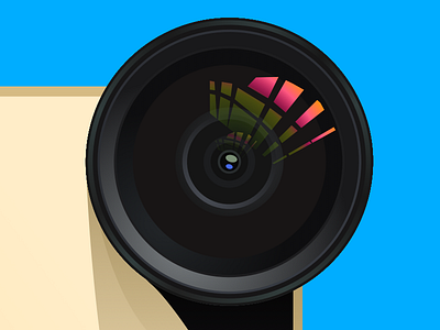 WEEK 3: Moment Lens glass lens light moment lens reflection shadow sketch sketchapp